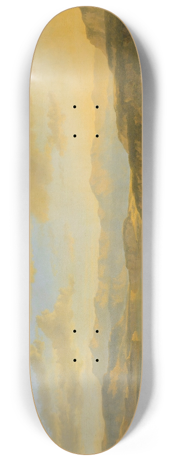Jan Hackaert - The Lake of Zurich 8.25 inch art skate deck