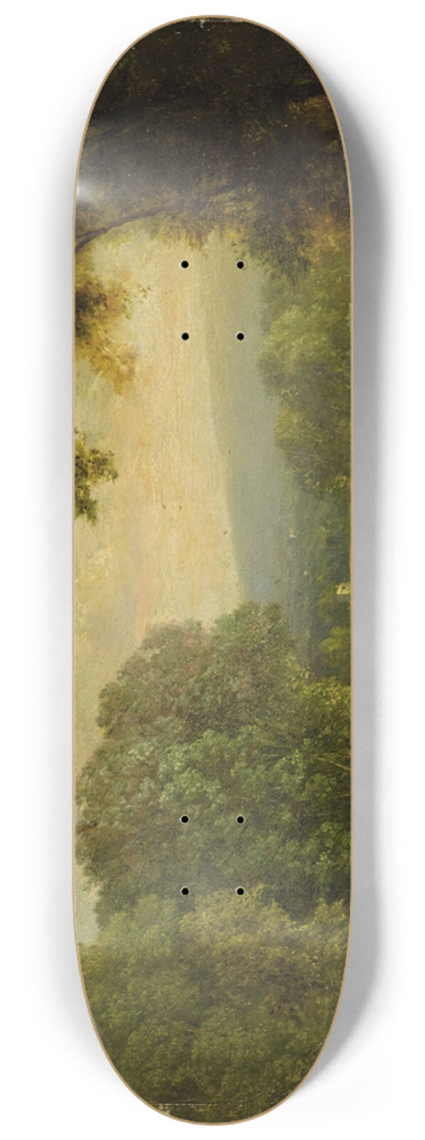 George Inness - Landscape 8.25 inch art skate deck