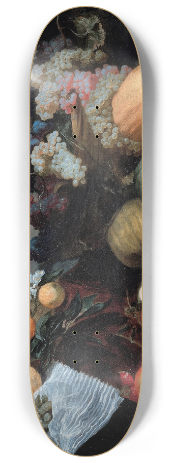 Jan Roos - Still Life with Fruit and Vegetables 8.25 inch art skate deck