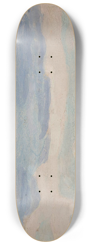 Jan Stanislawski - Landscape with a windmill 8.25 inch art skate deck