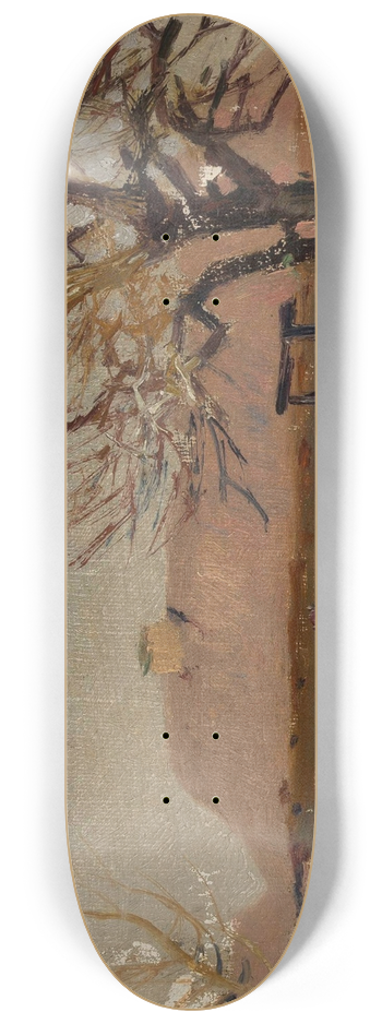 Jan Stanislawski - Winter landscape 8.25 inch art skate deck