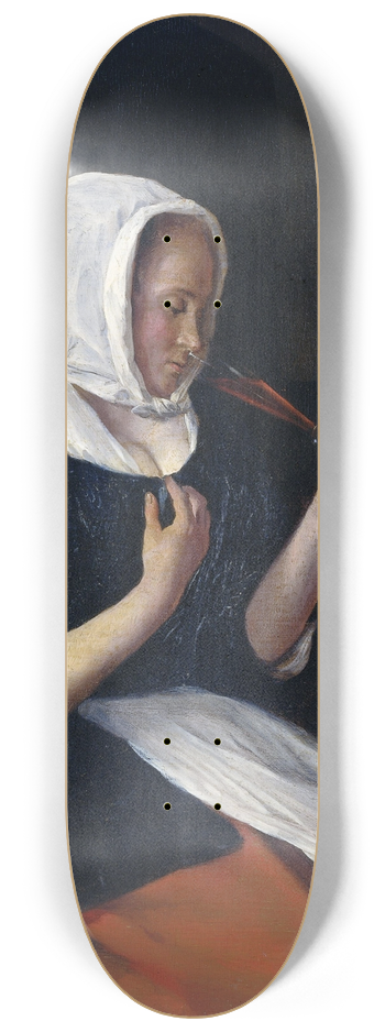 Jan Steen - A couple drinking 8.25 inch art skate deck