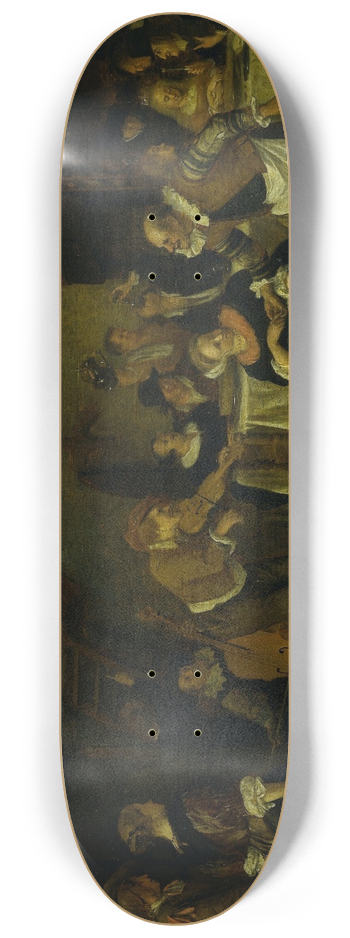 Jan Steen - Peasant wedding 8.25 inch art skate deck