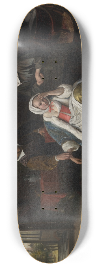 Jan Steen - The Lovesick Maiden 8.25 inch art skate deck