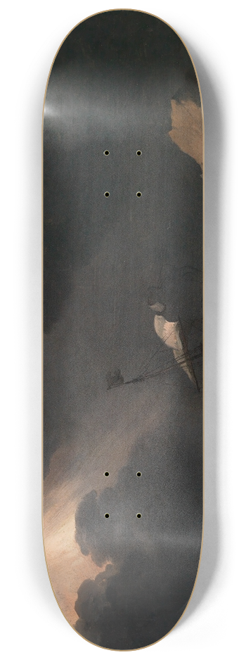 Jan Theunisz. Blanckerhoff - Seesturm mit strandendem Schiff 8.25 inch art skate deck