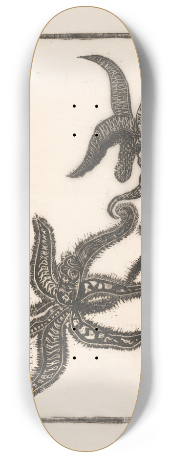 Janus de Winter - Orchideen 8.25 inch art skate deck