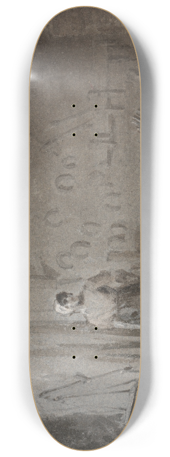 George Jones - Interior of a Blacksmiths Forge 8.25 inch art skate deck