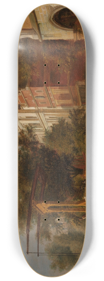Jan van der Heyden - The Drawbridge 8.25 inch art skate deck