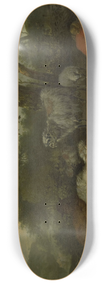 Jan van der Meer the Younger - The Sleeping Shepherd 8.25 inch art skate deck