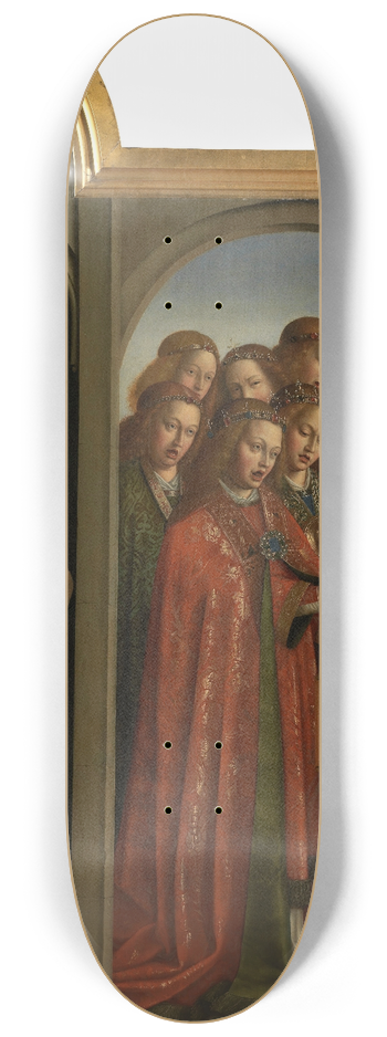 Jan van Eyck - Adam and Singing Angels 8.25 inch art skate deck