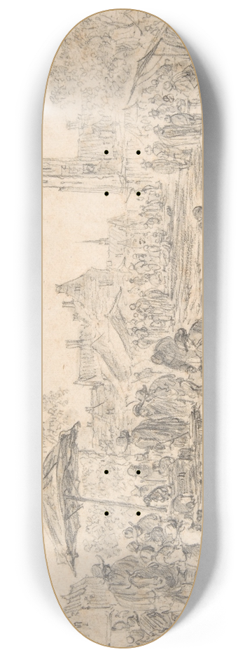 Jan van Goyen - A Fair 8.25 inch art skate deck