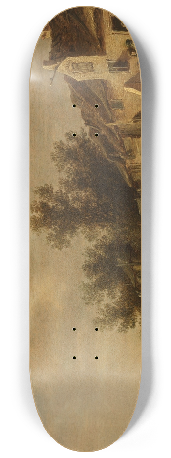 Jan van Goyen - Landscape 8.25 inch art skate deck