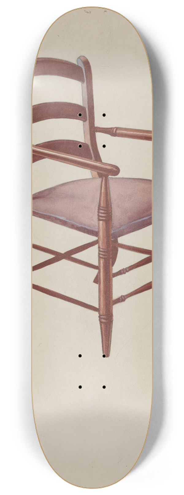 George Kirschner - Slat-back Chair 8.25 inch art skate deck