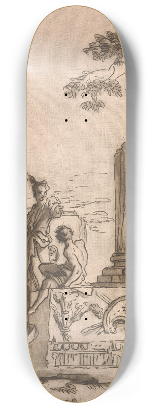 George Knapton - Classical scene 8.25 inch art skate deck