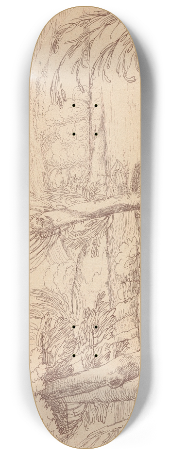 George Knapton - Landscape 8.25 inch art skate deck