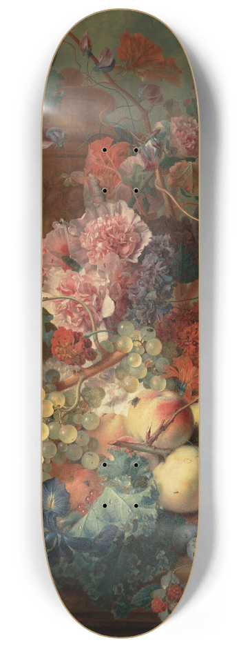 Jan van Huysum - Fruit Piece 8.25 inch art skate deck