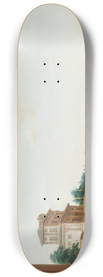 Jan van Nickele - Country House and Park 8.25 inch art skate deck