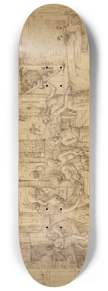 Jan Verbeeck - A Scene in a Forge 8.25 inch art skate deck