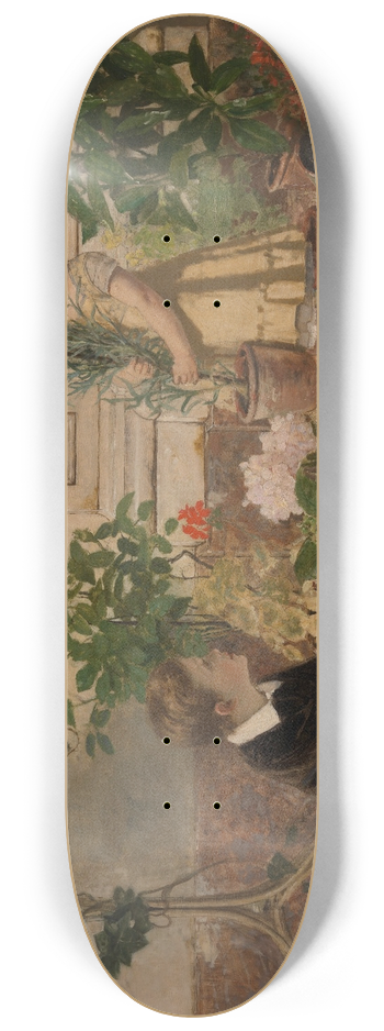 Jan Verhas - Two Children 8.25 inch art skate deck