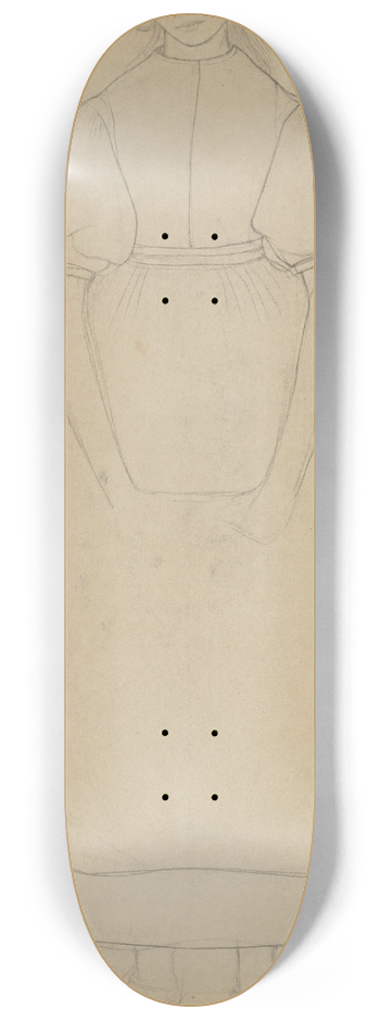 Jan Veth - Contourtekening van een staand meisje 8.25 inch art skate deck