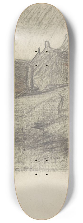 Jan Veth - Groepje huizen 8.25 inch art skate deck