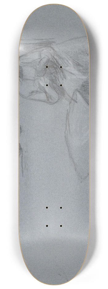 Jan Veth - Handwerkende vrouw aan een tafel 8.25 inch art skate deck