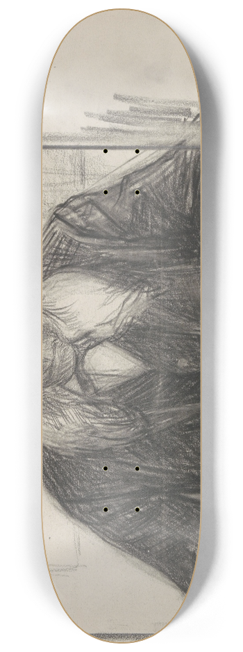 Jan Veth - Portret van J.C. van Deventer, schrijvend 8.25 inch art skate deck