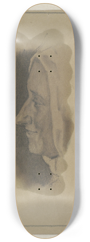 Jan Veth - Profiel van een lachende vrouw 8.25 inch art skate deck