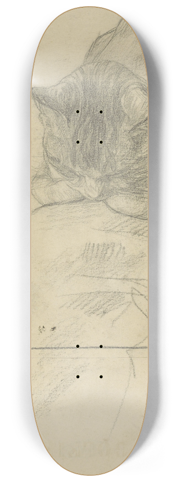 Jan Veth - Studies van een kat 8.25 inch art skate deck