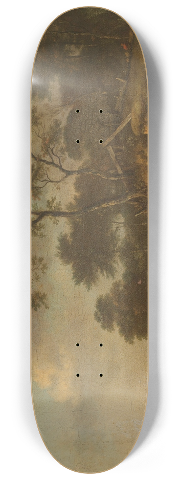 Jan Wijnants - Dune Landscape with Hunters Resting 8.25 inch art skate deck