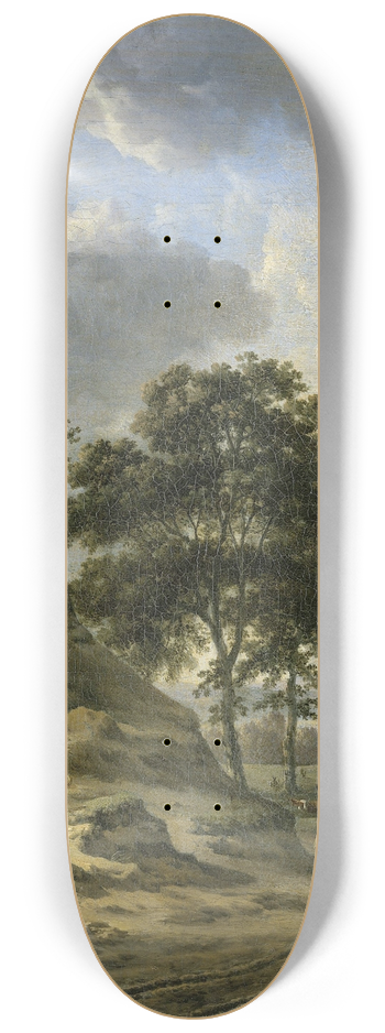 Jan Wijnants - Landscape with two Hunters 8.25 inch art skate deck