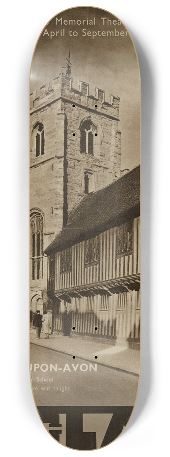 J. Dixon Scott - England  Stratford-Upon-Avon 8.25 inch art skate deck