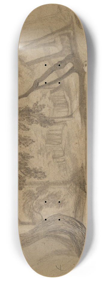 Jean-Achille Benouville - Sous-bois 8.25 inch art skate deck