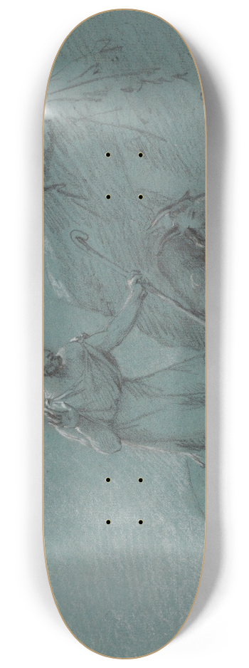 Jean Antoine Verschaeren - Oedipus Discovered by the Shepherds 8.25 inch art skate deck