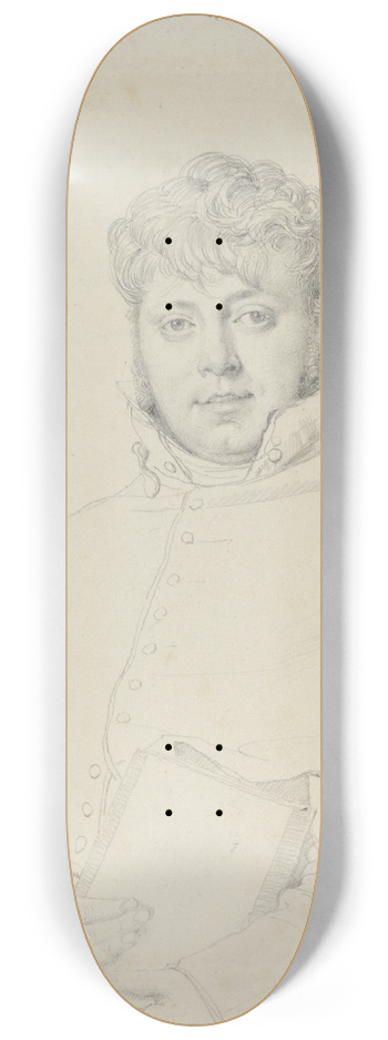 Jean Auguste Dominique Ingres - Auguste-Jean-Marie Gunepin 8.25 inch art skate deck