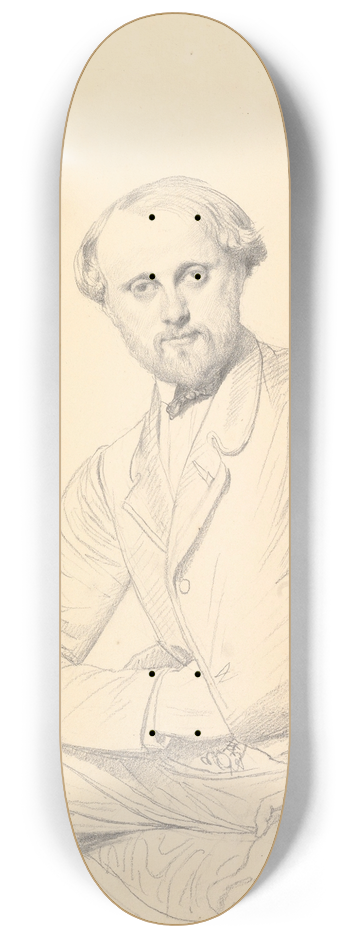 Jean Auguste Dominique Ingres - Henri Lehmann 8.25 inch art skate deck