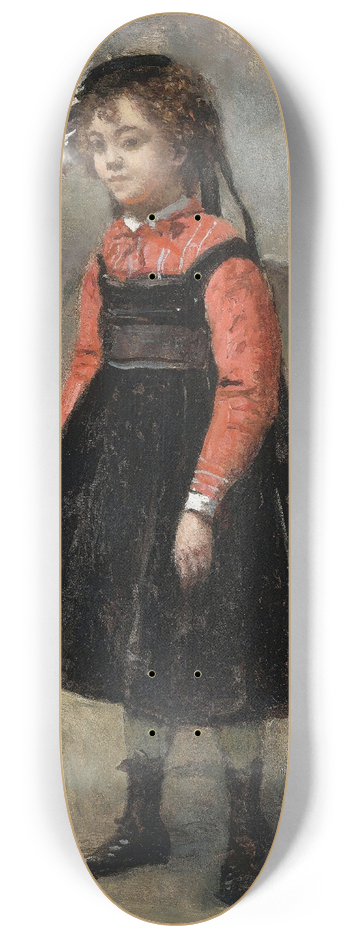 Jean-Baptiste-Camille Corot - La Petite Pie 8.25 inch art skate deck