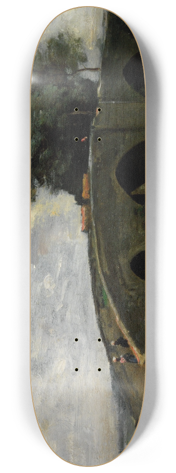 Jean-Baptiste-Camille Corot - Le vieux pont 8.25 inch art skate deck