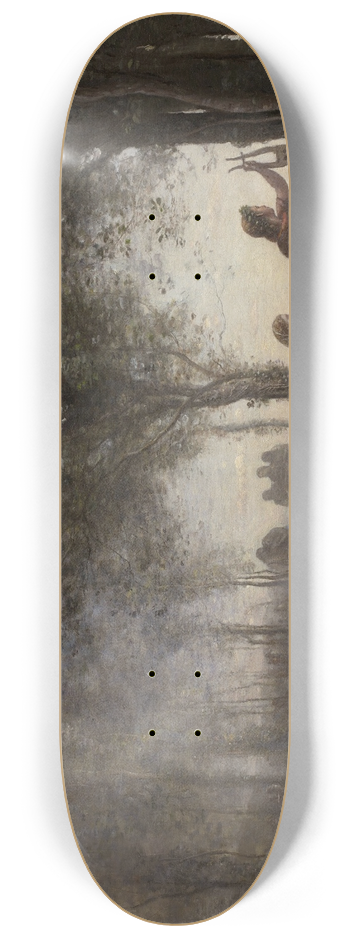 Jean-Baptiste-Camille Corot - Orpheus Leading Eurydice from the Underworld 8.25 inch art skate deck