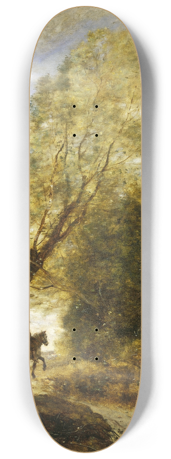 Jean-Baptiste-Camille Corot - The Forest of Coubron 8.25 inch art skate deck