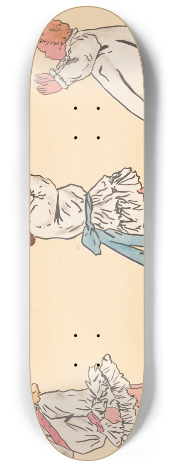 George Markendorff - Blowing bubbles 8.25 inch art skate deck