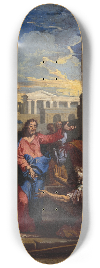 Jean-Baptiste Corneille - Le Christ et le centurion 8.25 inch art skate deck