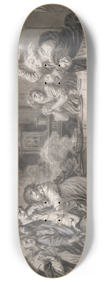 Jean-Baptiste Greuze - The Angry Wife 8.25 inch art skate deck