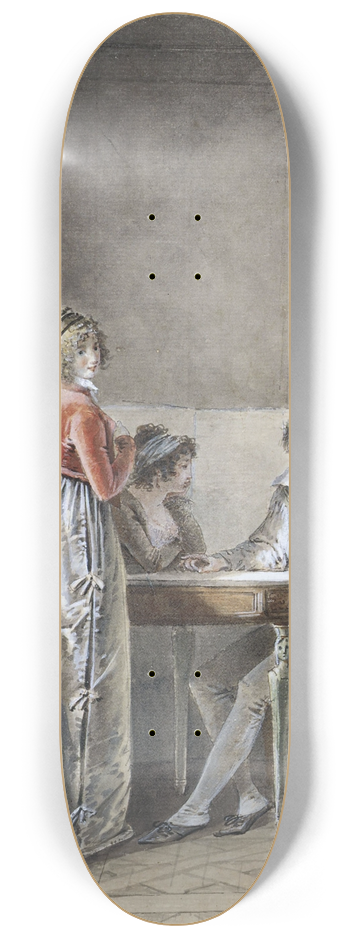 Jean-Baptiste Mallet - Conversation dans un intrieur 8.25 inch art skate deck