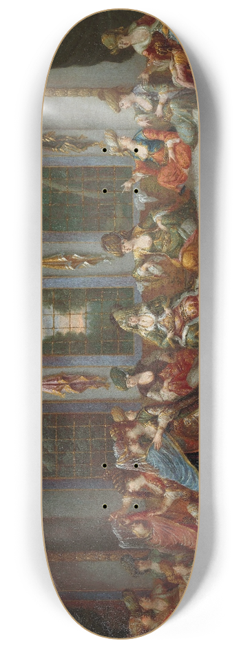 Jean Baptiste Vanmour - Greek Wedding 8.25 inch art skate deck