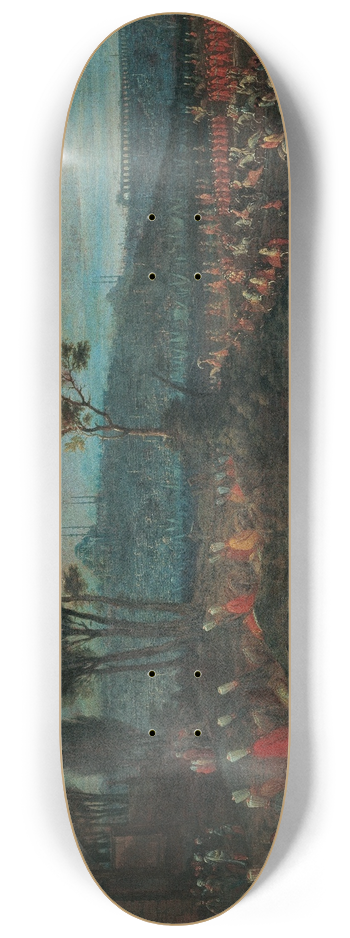 Jean Baptiste Vanmour - The Ambassadorial Procession 8.25 inch art skate deck