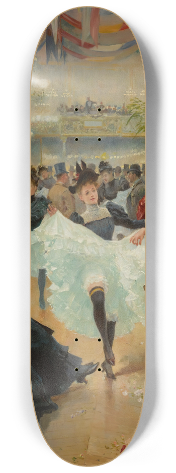 Jean Braud - Le Caf De Paris 8.25 inch art skate deck