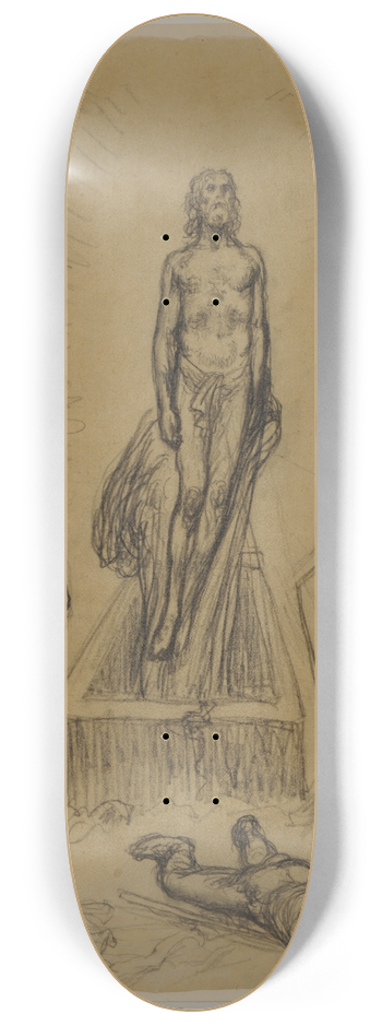 Jean-Franois Millet - La Rsurrection 8.25 inch art skate deck