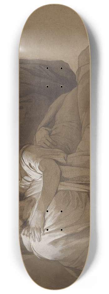 Jean-Franois-Pierre Peyron - Study for the Death of Socrates 8.25 inch art skate deck