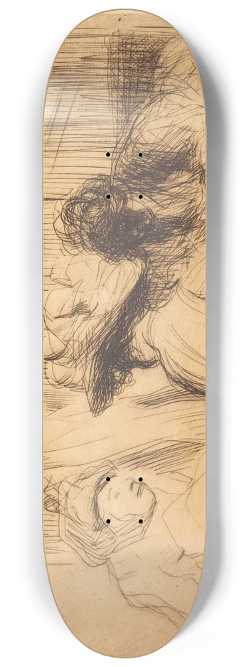Jean-Louis Forain - A Dive at Montmartre 8.25 inch art skate deck